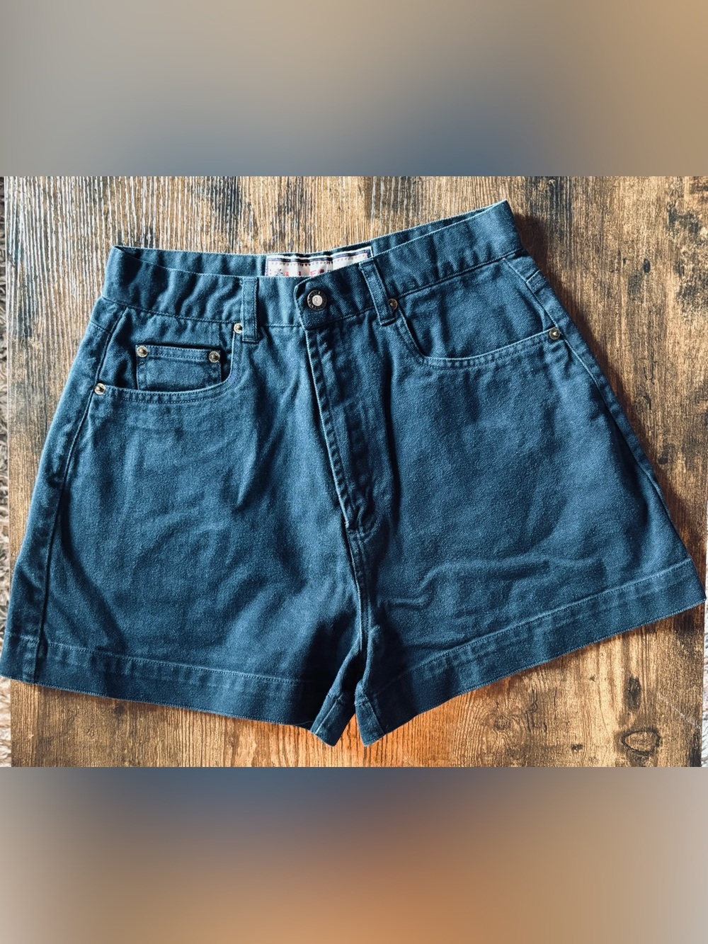 Vintage Women’s High Waisted Navy J.J. Fargo Shorts - see measurements